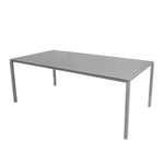 Cane-Line - Pure matbordsunderrede 280X100 CM - Light Grey/bordsskiva 280X100 cm - Pure - Concrete Grey - Matbord utomhus - Grå