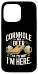 Jeu et soirée de beuverie dans le jardin Cornhole and Beer Coque pour iPhone 14 Pro Max