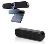 Project Telecom Advanced HD 1080P Webcam | USB Soundbar | Bundle Package | Compatible with SmartDocs