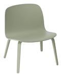 Visu Lounge Chair Wood Shell - Dusty Green