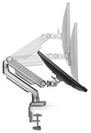 RICOO Support PC Ecran Orientable TS8711 Inclinable Moniteur 15-30 Pouces (38-76cm) Fix ation de Bureau Pince de Table VESA 100 x 100
