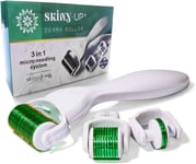 Beard Hair Growth Derma Scalp Roller Skiny Up® | 192 Real Titanium Microneedles