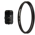 Sigma 105mm f/2.8 EX DG OS HSM Macro Lens Canon DSLR Cameras & Amazon Basics UV Protection Filter - 62 mm