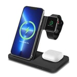 3in1 Wireless Charger Dock For Apple iWatch Air Pods iPhone 14 Pro Max 13 12 XS