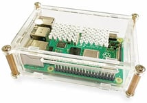 Joy-it rb-casep4+01 Boîtier SBC Compatible avec Raspberry Pi Transparent