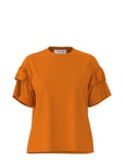 Selected Femme Slfrylie Ss Florence Tee M Noos Orange