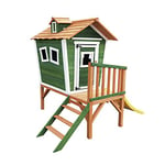 Maisonnette en Bois Outdoor Toys Niké 175x131x205 cm 2,21 m² avec Porche, Escalier et Toboggan
