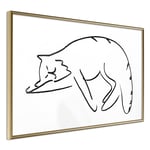 Plakat - Cat's Dreams - 30 x 20 cm - Guldramme