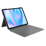 Logitech Combo Touch iPad Pro 11 Pouces (M4)(2024) Keyboard Case - Clavier rétroéclairé détachable avec béquille, Frappe Confortable, Mode Multi-Usage - Graphite, AZERTY Layout