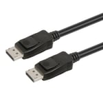 Prokord Displayport-kabel 1.4 8k 0.5m 0.5m Displayport Dp Displayport Dp Svart