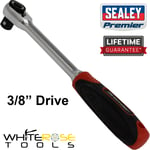 Sealey Ratchet Wrench 3/8"Sq Drive Platinum Series Premier Compact Head