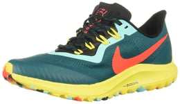Nike Air Zoom Pegasus 36 Trail, Chaussures Femme, Multicolore (Gde Teal/Bright Crimson/Black 301), 40.5 EU