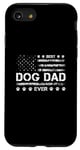 Coque pour iPhone SE (2020) / 7 / 8 Best Dog Dad Ever USA Drapeau américain Fête des pères 4 juillet