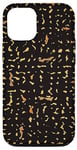 Coque pour iPhone 12/12 Pro Motif doré et noir élégant, moderne et élégant