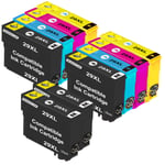 29XL Compatible Ink Cartridges Replacement for Epson Expression Home XP-342 XP-352 XP-235 XP-355 XP-245 XP-442 XP-335 XP-255 XP-257 XP-332 XP-345 XP-352 XP-432 XP-435 (10 pack - 2 Set & 2 Black)