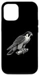 iPhone 12/12 Pro Peregrine Falcon Bird Graphic Artwork Design Case