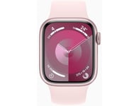 Montre connectée Apple Watch 9 Pink GPS 41MM brac sport rose M/L