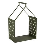 Brafab Belfort vedkorg aluminium grön 40x61 cm