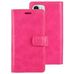 Scratch Resistant Genuine Leather Case Horizontal Flip Leather Case With Holder and Card SlotsAll Buttons And Ports Are Easy To Access, for IPhone 11 (Color : Rose Red)