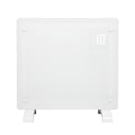 Devola Designer 1kW Smart Glass Panel Heater with Timer White - DVPW1000WH - Return Unit - (Used) Grade B