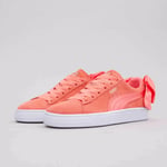Puma Suede Bow Junior trainers - UK 4 (Eur 37) in Paradise Pink