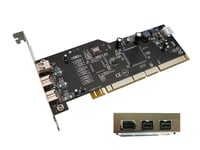 Carte PCI-X FireWire 800 (IEEE1394b) 3 ports - PCIX 64 Bits (Compatible PCI 32 Bits) - Chipset TI TSB82AA2