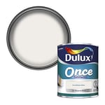 Dulux Once Satinwood Paint For Wood And Metal - Pure Brilliant White 750 ml