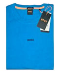 HUGO BOSS TCHUP T-SHIRT BLUE CHEST LOGO RELAXED FIT 50473278 SIZE L NWT