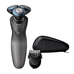 Philips Series 7000 Wet & Dry Smart Shaver with SmartClick Beard Styler, Grey/Blue - S7960/17