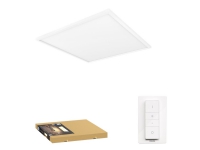 Philips Hue White ambiance Aurelle - Innertakslampa - LED - 46.5 W - varmt till kallt vitt ljus - fyrkantig - vit