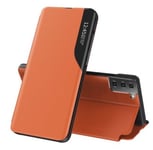 Samsung Galaxy S21 - Flip Fodral (time-view) Orange