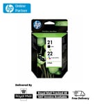 HP 21 & 22 Multipack Genuine Ink Cartridge For Deskjet 1500 3940 3920 D1360