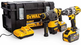 Dewalt 18/54V Brushless Twin Kit with 2x9.0Ah Batteries Charger & Case-DCK2033X2