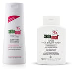 SEBAMED Everyday Shampoo and Liquid Face & Body Wash SET (2 x 200ml)