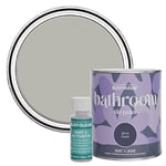 Rust-Oleum Grey Water-Resistant Bathroom Tile Paint in Gloss Finish - Grey Tree 750ml