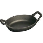 La Cocotte Oval Form/Fat Svart 15 cm 0,25 l