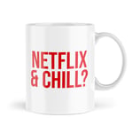 Funny Valentines Gift Funny Wedding Mugs Netflix and Chill Mug Boyfriend Girlfriend Anniversary Mugs Funny Novelty Gifts for Him Gifts for Her Present - MVA6