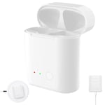 Wireless Charging Case Compatible with Earbuds 1 2, Charger Case Replacement with Bluetooth Pairing Button, Earpods Substitute Support QI Standard Charging (Earbuds Not Included)