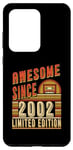 Coque pour Galaxy S20 Ultra Awesome Since 2002 Édition limitée Anniversaire 2002 Vintage