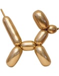 100 st Glossy Guldfärgade Figurballonger