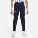 Fotbollsbyxor i stickat material Nike Dri-FIT CR7 för ungdom - Blå