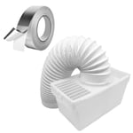 Tumble Dryer Vented Condenser Kit for CREDA Box 4" Vent Hose + Mount + Foil Tape