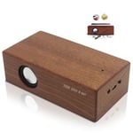 TD® Enceinte Bluetooth portable en bois sans-fil chargeur ordinateur Haut-parleur s8 pc studio Iphone Samsung pas cher original