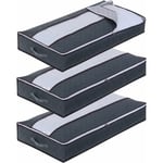 Förvaringsväska under sängen, 3-pack, stor hopfällbar förvaringsväska under sängen, förvaringsväskor för täcken, täcken, filtar, kuddar, leksaker, kläder (100 x 50 x 15