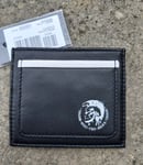 Slim DIESEL Black Leather 'Only The Brave' CARD HOLDER Tags 10 x 8.5cm D11