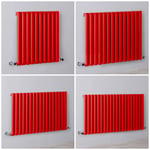 Radiateur design horizontal – 63, 5 cm – Rouge – Choix de largeurs - Vitality