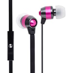 groov-e Smart Buds - Wired In-Ear Earphones with Remote & Mic - 3.55mm Gold Plug Audio Jack - Music Playback & Hands-Free Calls - Includes Earbuds (3x Sizes) - Pink