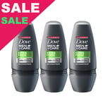 Dove Men Extra Fresh Deodorant Antiperspirant Roll-on 3 x 50ml