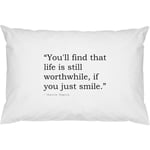 Azeeda 2 x Quote By Charlie Chaplin Cotton Pillow Cases (PW00007614)