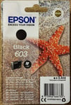 NEW Original Epson Starfish 603 Black Ink Cartridge (C13T03U14010)